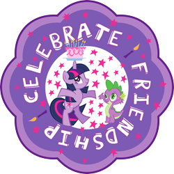 Size: 3730x3730 | Tagged: safe, imported from derpibooru, spike, twilight sparkle, dragon, pony, unicorn, bipedal, cake, female, food, high res, male, mare