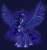 Size: 750x800 | Tagged: safe, artist:kilo, artist:mr-nohbdy, imported from derpibooru, princess luna, pony, female, solo, spread wings