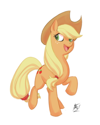 Size: 508x632 | Tagged: safe, artist:kathrynlayno, imported from derpibooru, applejack, earth pony, pony, female, solo