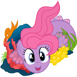 Size: 3000x3000 | Tagged: safe, artist:sunley, imported from derpibooru, sealight, pony, sea pony, coral, female, g1, g1 to g4, g4, generation leap, high res, mare, simple background, solo, transparent background, vector