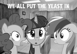 Size: 600x419 | Tagged: safe, imported from derpibooru, pinkie pie, rainbow dash, twilight sparkle, image macro, the three stooges