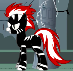 Size: 451x441 | Tagged: safe, artist:jin-ghi-lives, imported from derpibooru, oc, oc only, pony, pony creator, 9000 hours in pony creator, avatar, edgy, familiar, male, renmaru, solo, stallion