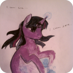 Size: 500x500 | Tagged: safe, artist:cosmicunicorn, imported from derpibooru, twilight sparkle, pony, female, solo, third eye