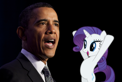 Size: 3000x2000 | Tagged: safe, imported from derpibooru, rarity, barack obama, high res, photo, politics