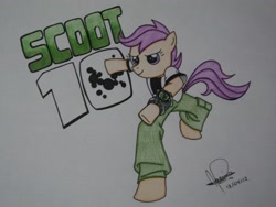 Size: 3264x2448 | Tagged: safe, artist:mariwii, imported from derpibooru, scootaloo, ben 10, crossover, high res, parody