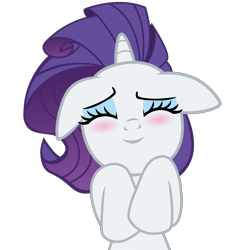 Size: 3000x3000 | Tagged: safe, artist:erisgrim, imported from derpibooru, rarity, pony, unicorn, alternate hairstyle, blushing, cute, happy, high res, simple background, solo, transparent background, vector