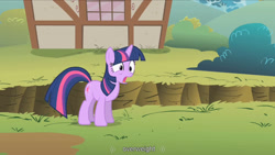 Size: 1344x756 | Tagged: safe, imported from derpibooru, screencap, twilight sparkle, feeling pinkie keen, youtube caption