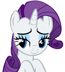 Size: 1280x1431 | Tagged: artist needed, source needed, useless source url, safe, imported from derpibooru, rarity, pony, unicorn, female, lidded eyes, mare, simple background, smiling, solo, transparent background, vector