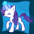 Size: 500x500 | Tagged: safe, artist:xpockybutt, imported from derpibooru, rarity, pony, female, solo