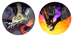 Size: 717x361 | Tagged: safe, artist:flying-fox, imported from derpibooru, discord, king sombra