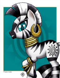 Size: 893x1155 | Tagged: safe, artist:razia, imported from derpibooru, zecora, pony, zebra, female, solo