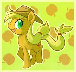 Size: 1000x949 | Tagged: safe, artist:thenecrobalam, imported from derpibooru, applejack, pony, female, solo, tongue out