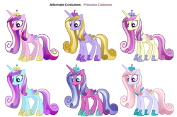 Size: 3917x2578 | Tagged: safe, artist:pika-robo, artist:sakatagintoki117, imported from derpibooru, princess cadance, sapphire joy, crystal pony, pony, alternate clothes, alternate costumes, palette swap, recolor, simple background, transparent background, vector