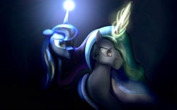 Size: 1680x1050 | Tagged: safe, artist:tim2909, imported from derpibooru, princess celestia, princess luna, darkness