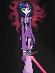 Size: 600x800 | Tagged: safe, imported from derpibooru, twilight sparkle, human, crossover, humanized, no more heroes, skinny