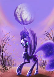 Size: 2480x3508 | Tagged: safe, artist:zolombo, imported from derpibooru, nightmare moon, pony, female, solo