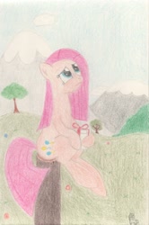 Size: 1618x2440 | Tagged: safe, artist:ramott, imported from derpibooru, pinkie pie, pony, pinkamena diane pie, present