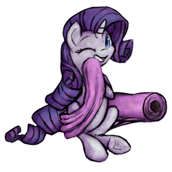 Size: 600x600 | Tagged: safe, artist:zestyoranges, imported from derpibooru, rarity, pony, fabric, female, solo