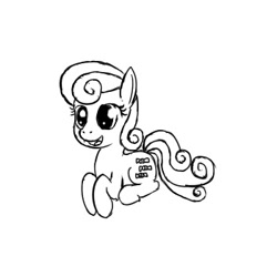 Size: 350x350 | Tagged: safe, imported from derpibooru, bon bon, sweetie drops, earth pony, pony, simple background, white background