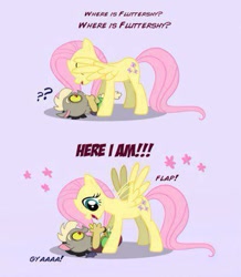 Size: 407x467 | Tagged: safe, imported from derpibooru, discord, fluttershy, baby discord, peekaboo