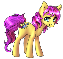 Size: 480x450 | Tagged: safe, artist:sugarcup, imported from derpibooru, bon bon (g1), earth pony, pony, my little pony tales, female, g1, simple background, solo, transparent background