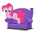 Size: 8347x7500 | Tagged: safe, artist:camsy34, imported from derpibooru, pinkie pie, pony, just for sidekicks, absurd resolution, couch, female, leaning, simple background, solo, transparent background, vector