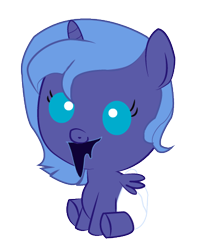 Size: 376x458 | Tagged: safe, artist:convoykaiser, imported from derpibooru, princess luna, pony, baby, baby pony, diaper, female, filly, foal, simple background, solo, transparent background, woona