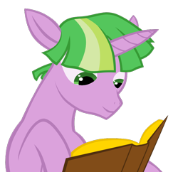 Size: 838x812 | Tagged: safe, artist:tokoshoran, imported from derpibooru, spike, pony, unicorn, book, evenfall sparkle, male, ponified spike, role reversal, simple background, solo, species swap, transparent background