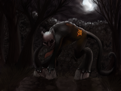 Size: 2560x1920 | Tagged: safe, artist:kyuubi-fox-demon, imported from derpibooru, pony, slendermane, slenderpony, solo