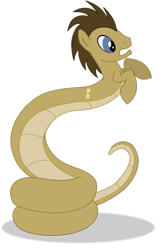 Size: 1024x1570 | Tagged: safe, artist:elsdrake, imported from derpibooru, doctor whooves, time turner, lamia, original species, lamiafied, male, simple background, solo, species swap, transparent background, vector