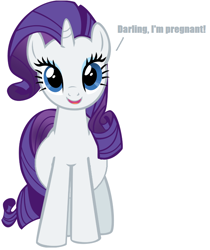 Size: 780x929 | Tagged: safe, edit, imported from derpibooru, vector edit, rarity, pony, unicorn, looking at you, pregnant, pregnant edit, simple background, solo, talking to viewer, vector, white background