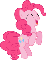 Size: 5375x6949 | Tagged: safe, artist:kyrospawn, imported from derpibooru, pinkie pie, absurd resolution, happy, simple background, transparent background, vector