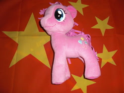 Size: 1024x768 | Tagged: safe, artist:shitalloverhumanity, imported from derpibooru, pinkie pie, chinese, irl, national flag, photo, plushie