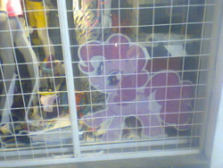 Size: 640x480 | Tagged: safe, imported from derpibooru, pinkie pie, argentina, photo, sticker, store, window