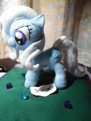 Size: 480x640 | Tagged: safe, artist:legadema, imported from derpibooru, trixie, pony, unicorn, female, irl, mare, photo, plushie, solo