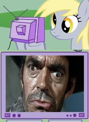 Size: 438x600 | Tagged: safe, imported from derpibooru, derpy hooves, pegasus, pony, derp, exploitable meme, female, jack elam, mare, meme, tv meme