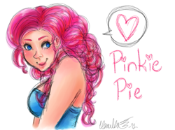 Size: 829x616 | Tagged: safe, artist:3trainerpoke, imported from derpibooru, pinkie pie, human, humanized