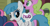 Size: 500x263 | Tagged: safe, imported from derpibooru, screencap, bon bon, daisy, flower wishes, lightning bolt, sweetie drops, white lightning, earth pony, pegasus, pony, butt, female, hub logo, hubble, lightning plot, mare, plot, whitebutt