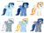 Size: 3750x2850 | Tagged: safe, artist:blackm3sh, artist:pika-robo, imported from derpibooru, fire streak, lightning streak, silver lining, silver zoom, soarin', wave chill, alternate clothes, alternate costumes, male, palette swap, recolor, shadowbolts, simple background, stallion, transparent background, wonderbolts