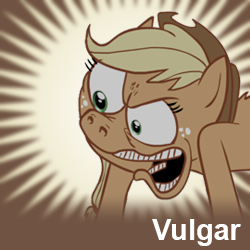 Size: 250x250 | Tagged: safe, imported from derpibooru, applejack, pony, .mov, jappleack, meta, spoilered image joke, suggestion