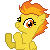 Size: 50x50 | Tagged: safe, artist:taritoons, imported from derpibooru, part of a set, spitfire, pony, animated, clapping, clapping ponies, cute, cutefire, female, icon, pixel art, simple background, solo, sprite, transparent background