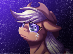 Size: 900x675 | Tagged: safe, artist:inuhoshi-to-darkpen, imported from derpibooru, applejack, applejack's parents, crying, sad, stars, unhapplejack