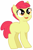 Size: 383x587 | Tagged: safe, artist:mieuun, imported from derpibooru, apple bloom, alternate hairstyle, female, pixie cut, short hair, short mane, solo
