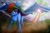 Size: 1296x864 | Tagged: safe, artist:spiritofthwwolf, imported from derpibooru, rainbow dash, female, painting, solo, sonic rainboom
