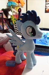 Size: 395x606 | Tagged: safe, artist:serenity-sama, imported from derpibooru, soarin', irl, photo, plushie, solo