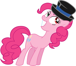 Size: 6000x5199 | Tagged: safe, artist:synch-anon, artist:twiforce, imported from derpibooru, pinkie pie, absurd resolution, crossover, female, hat, heterochromia, rozen maiden, simple background, smiling, solo, souseiseki, transparent background, vector