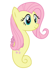 Size: 500x722 | Tagged: artist needed, source needed, safe, imported from derpibooru, fluttershy, sea pony, female, seaponified, seapony fluttershy, simple background, solo, species swap, transparent background