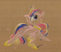 Size: 964x820 | Tagged: safe, artist:getchanoodlewet, imported from derpibooru, princess cadance, female, solo, traditional art