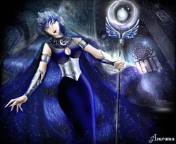 Size: 989x808 | Tagged: safe, artist:asurama, imported from derpibooru, princess luna, human, female, humanized, solo