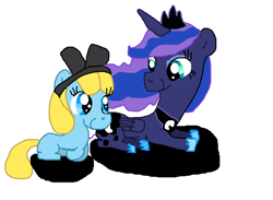 Size: 900x658 | Tagged: safe, imported from derpibooru, princess luna, alice, alice in wonderland, ponified